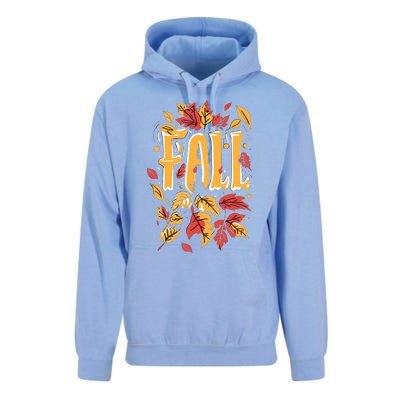 Autumn Leaves Seasonal Graphic Unisex Surf Hoodie