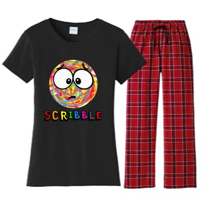 A Little Scribble SPOT Women's Flannel Pajama Set