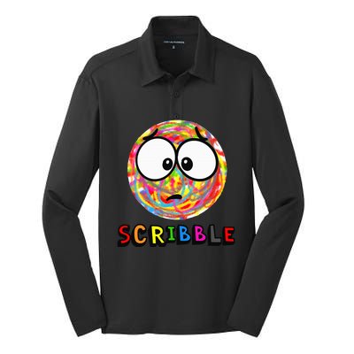 A Little Scribble SPOT Silk Touch Performance Long Sleeve Polo