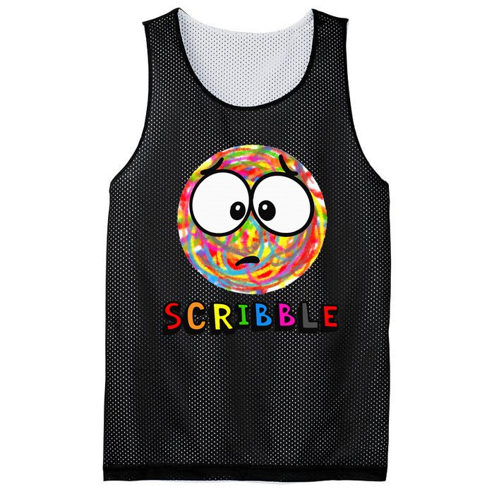 A Little Scribble SPOT Mesh Reversible Basketball Jersey Tank