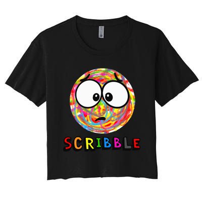 A Little Scribble SPOT Women's Crop Top Tee