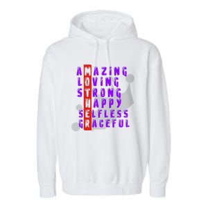 Amazing Loving Strong And Selfless Mom Love For Mother Gift Garment-Dyed Fleece Hoodie