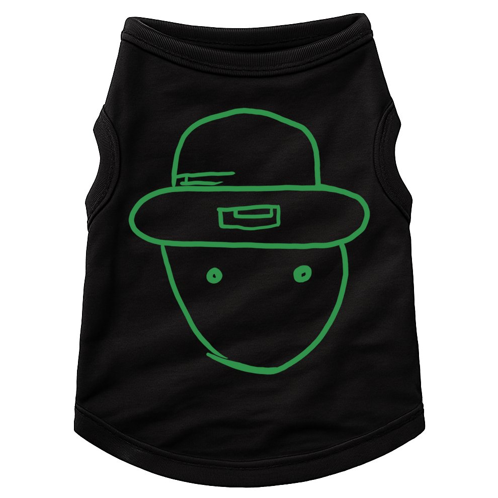 Amateur Leprechaun Sketch Gift Doggie Tank