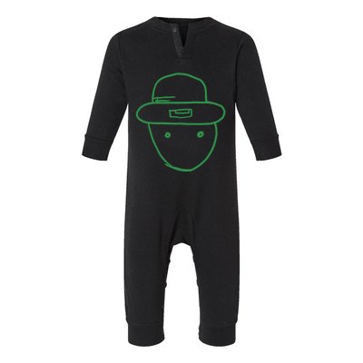 Amateur Leprechaun Sketch Gift Infant Fleece One Piece