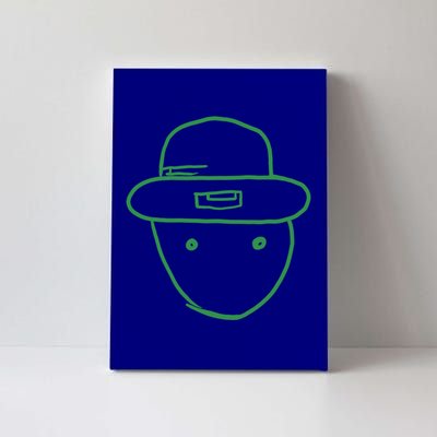 Amateur Leprechaun Sketch Gift Canvas