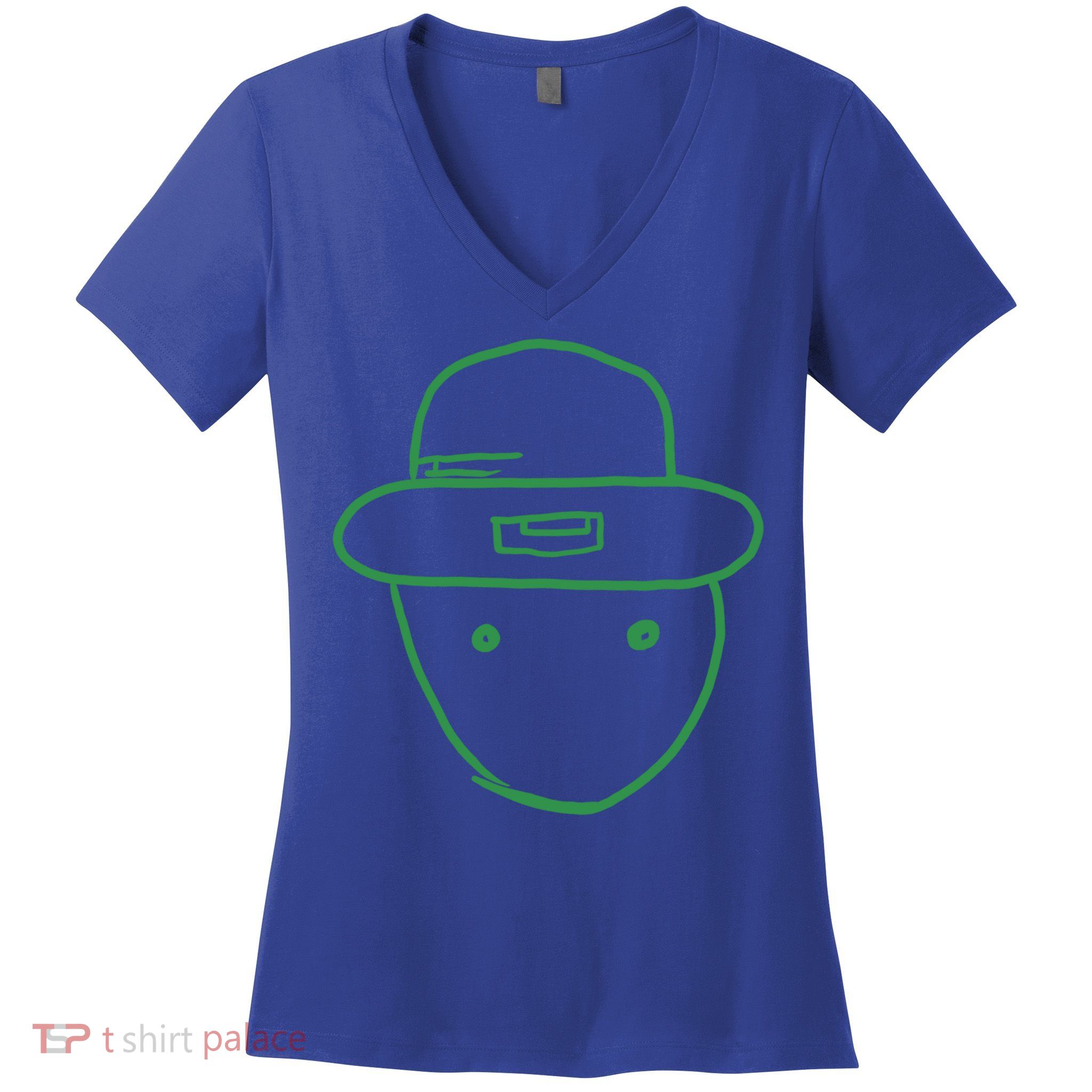 Amateur Leprechaun Sketch Gift Women's V-Neck T-Shirt