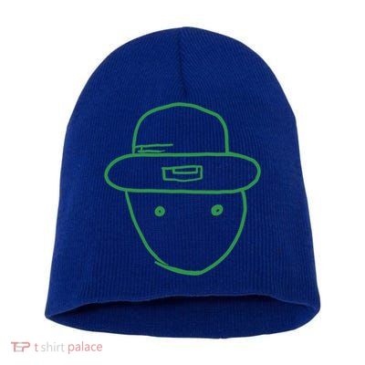 Amateur Leprechaun Sketch Gift Short Acrylic Beanie