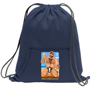 Adam Likes Sun Lotion Sweatshirt Cinch Pack Bag