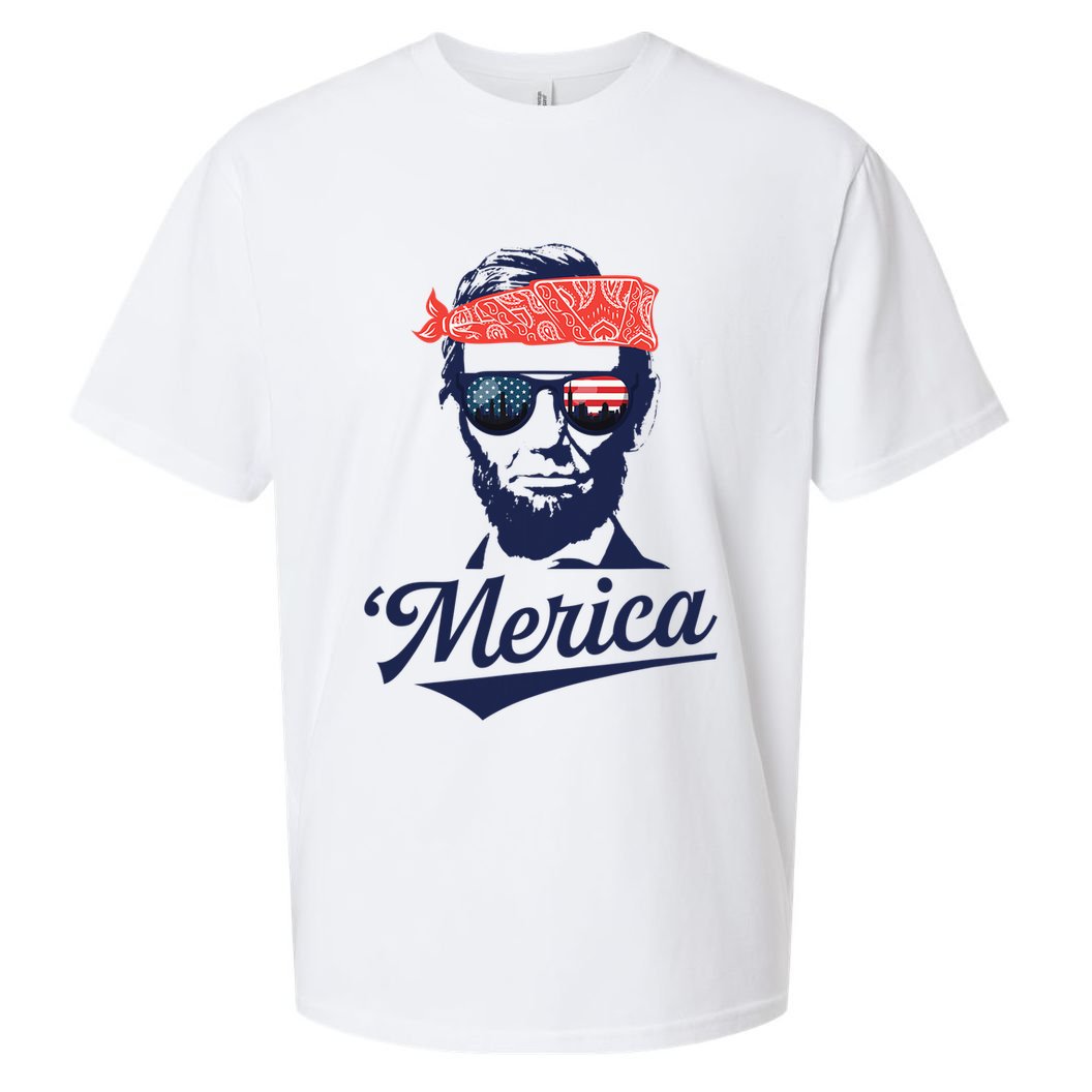 Abraham Lincoln Sunglasses Bandana Merica Sueded Cloud Jersey T-Shirt