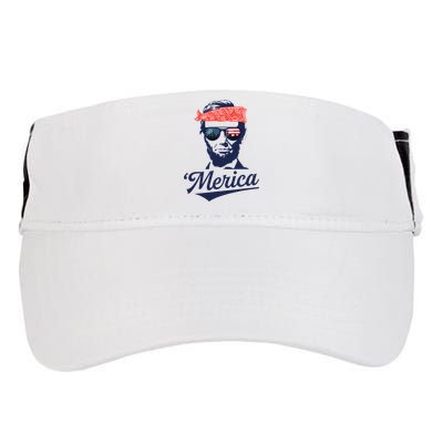 Abraham Lincoln Sunglasses Bandana Merica Adult Drive Performance Visor