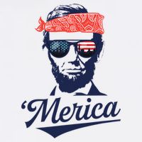 Abraham Lincoln Sunglasses Bandana Merica Hat