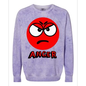 A Little Spot Of Anger Colorblast Crewneck Sweatshirt