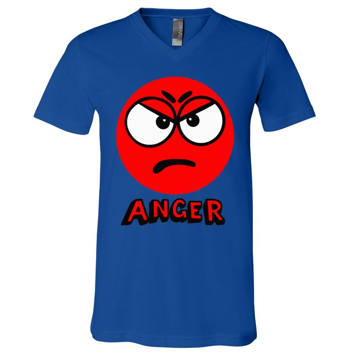 A Little Spot Of Anger V-Neck T-Shirt