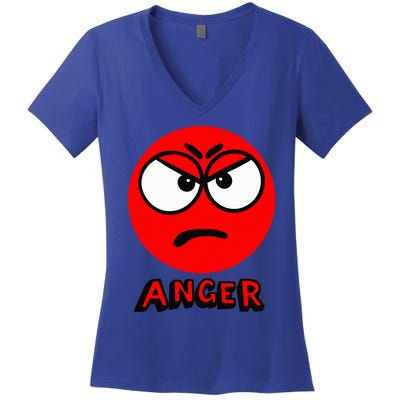 A Little Spot Of Anger Women's V-Neck T-Shirt