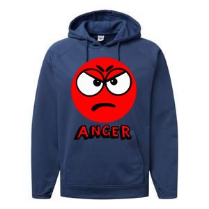 A Little Spot Of Anger Performance Fleece Hoodie