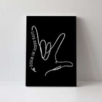 ASL Love Sign Language Autism Gift Awareness Support Canvas