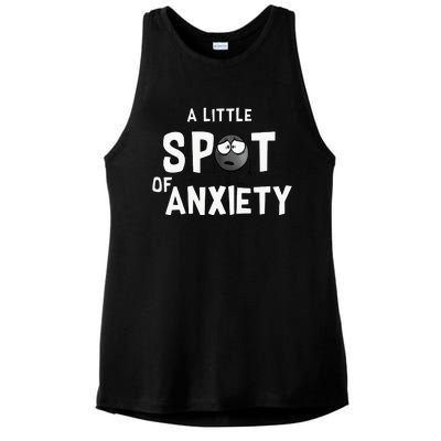 A Little Spot Of Anxiety Ladies PosiCharge Tri-Blend Wicking Tank