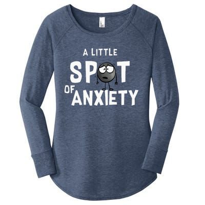 A Little Spot Of Anxiety Women's Perfect Tri Tunic Long Sleeve Shirt