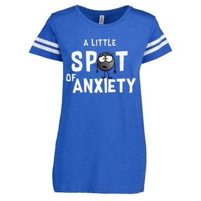 A Little Spot Of Anxiety Enza Ladies Jersey Football T-Shirt