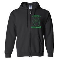 Amateur Leprechaun Sketch Could Be A Crackhead St Patricks Full Zip Hoodie