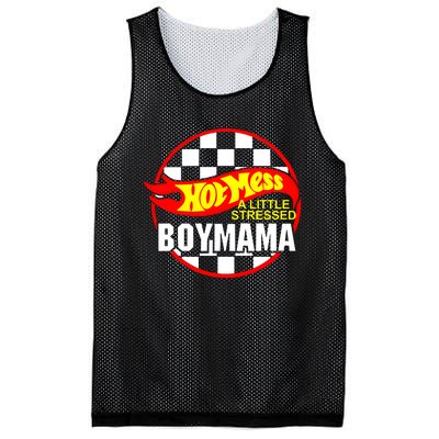 A Little Stressed Boy Mama Mesh Reversible Basketball Jersey Tank