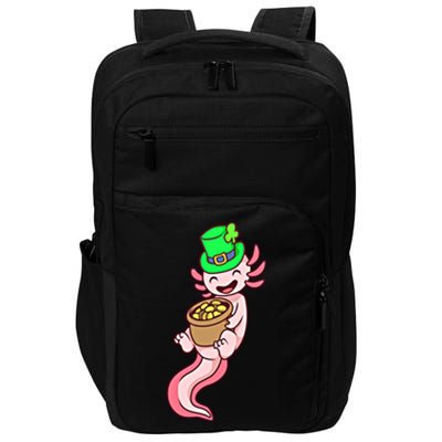 Axolotl Leprechaun St Patricks Axolotl Gift Impact Tech Backpack