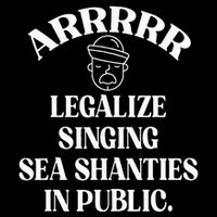 Arrr Legalize Sea Shanties Sailor Shanty Pirate V-Neck T-Shirt