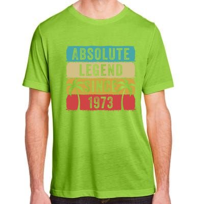 Absolute Legend Since 1973 Retro Birthday Celebration Funny Gift Adult ChromaSoft Performance T-Shirt