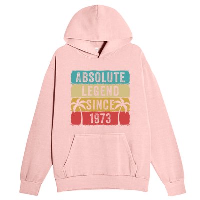 Absolute Legend Since 1973 Retro Birthday Celebration Funny Gift Urban Pullover Hoodie