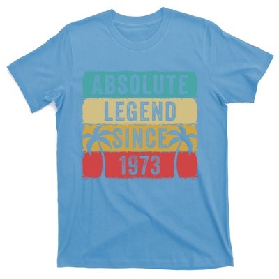 Absolute Legend Since 1973 Retro Birthday Celebration Funny Gift T-Shirt