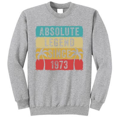 Absolute Legend Since 1973 Retro Birthday Celebration Funny Gift Sweatshirt