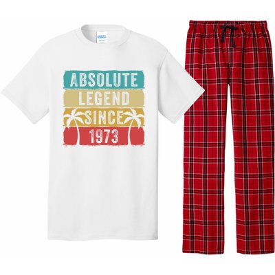 Absolute Legend Since 1973 Retro Birthday Celebration Funny Gift Pajama Set