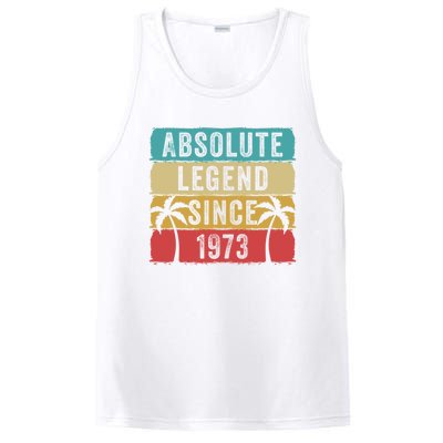 Absolute Legend Since 1973 Retro Birthday Celebration Funny Gift PosiCharge Competitor Tank