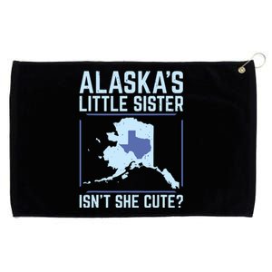 Alaskas Little Sister Isnt She Cute Texas Grommeted Golf Towel