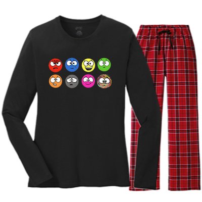 A Little SPOT Emotions Women's Long Sleeve Flannel Pajama Set 