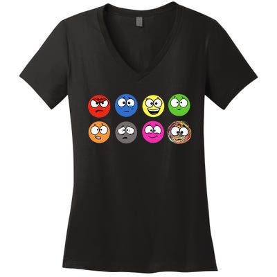 A Little SPOT Emotions Women's V-Neck T-Shirt