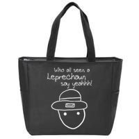 Amateur Leprechaun Sketch Mobile Alabama St Patrick's Day Zip Tote Bag