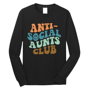 Aunt Life Soccer Auntie Mothers Day Messy Bun  Funny Long Sleeve Shirt