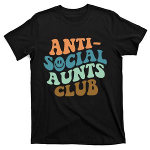 Aunt Life Soccer Auntie Mothers Day Messy Bun  Funny T-Shirt