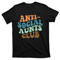 Aunt Life Soccer Auntie Mothers Day Messy Bun  Funny T-Shirt