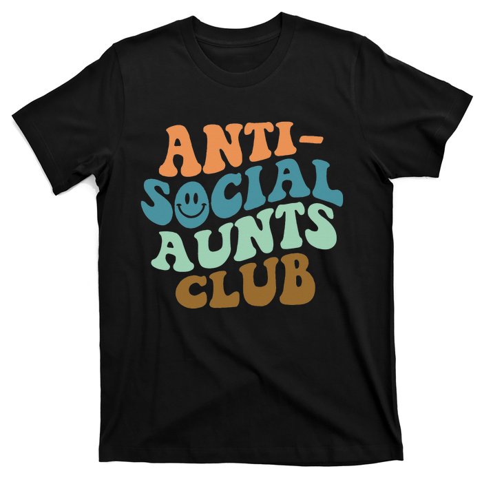 Aunt Life Soccer Auntie Mothers Day Messy Bun  Funny T-Shirt