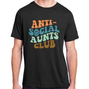 Aunt Life Soccer Auntie Mothers Day Messy Bun  Funny Adult ChromaSoft Performance T-Shirt