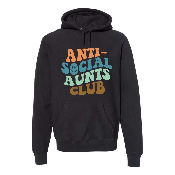 Aunt Life Soccer Auntie Mothers Day Messy Bun  Funny Premium Hoodie