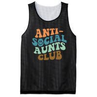 Aunt Life Soccer Auntie Mothers Day Messy Bun  Funny Mesh Reversible Basketball Jersey Tank