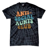 Aunt Life Soccer Auntie Mothers Day Messy Bun  Funny Tie-Dye T-Shirt