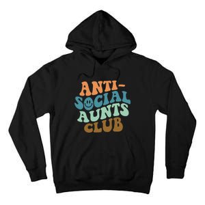 Aunt Life Soccer Auntie Mothers Day Messy Bun  Funny Tall Hoodie