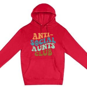 Aunt Life Soccer Auntie Mothers Day Messy Bun  Funny Premium Pullover Hoodie