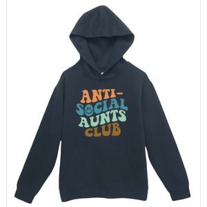 Aunt Life Soccer Auntie Mothers Day Messy Bun  Funny Urban Pullover Hoodie