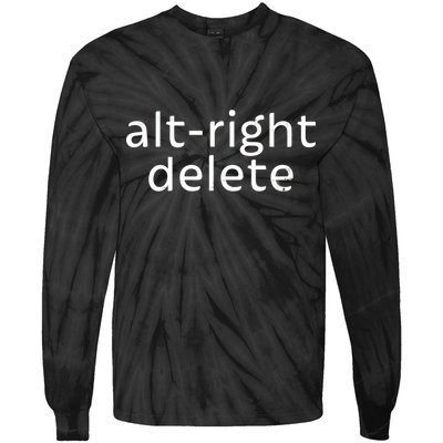 Alt-Right Delete Tie-Dye Long Sleeve Shirt