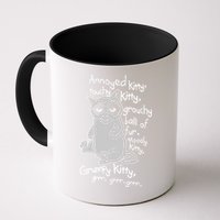 Annoyed Litty Touchy Kitty Grouchy Ball Of Fur Moody Kitty Grumpy Kitty Cat Coffee Mug